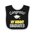 thumbnail image 1 of Inktastic Congrats My Mommy Graduated with Cap Boys or Girls Baby Bib, 1 of 4