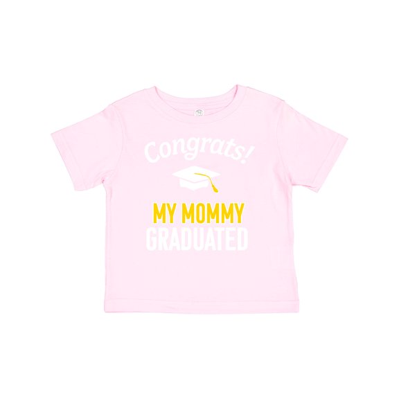 Inktastic Congrats My Mommy Graduated with Cap Boys or Girls Baby T-Shirt