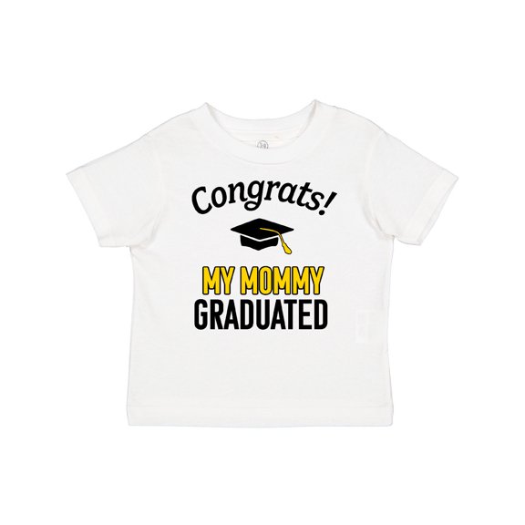 Inktastic Congrats My Mommy Graduated with Cap Boys or Girls Baby T-Shirt