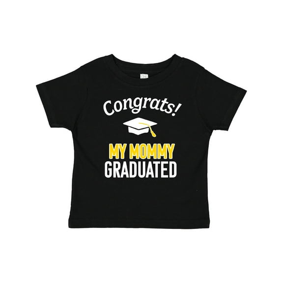 Inktastic Congrats My Mommy Graduated with Cap Boys or Girls Baby T-Shirt