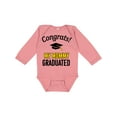thumbnail image 1 of Inktastic Congrats My Mommy Graduated with Cap Boys or Girls Long Sleeve Baby Bodysuit, 1 of 5