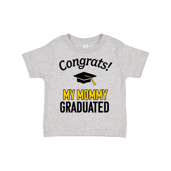 Inktastic Congrats My Mommy Graduated with Cap Boys or Girls Toddler T-Shirt