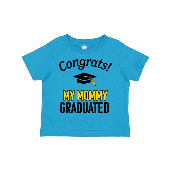 Inktastic Congrats My Mommy Graduated with Cap Boys or Girls Toddler T-Shirt