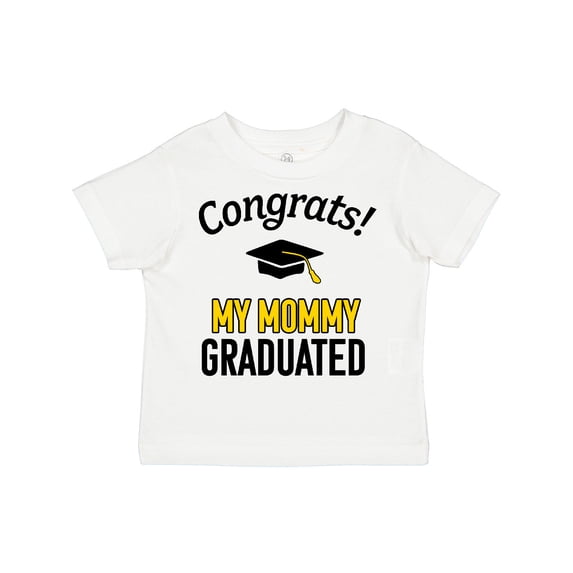 Inktastic Congrats My Mommy Graduated with Cap Boys or Girls Toddler T-Shirt