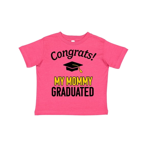Inktastic Congrats My Mommy Graduated with Cap Boys or Girls Toddler T-Shirt