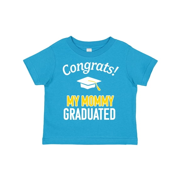 Inktastic Congrats My Mommy Graduated with Cap Boys or Girls Toddler T-Shirt