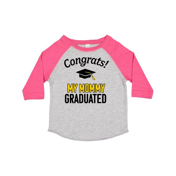 Inktastic Congrats My Mommy Graduated with Cap Boys or Girls Toddler T-Shirt