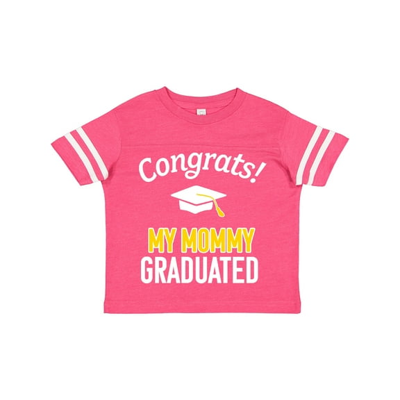 Inktastic Congrats My Mommy Graduated with Cap Boys or Girls Toddler T-Shirt