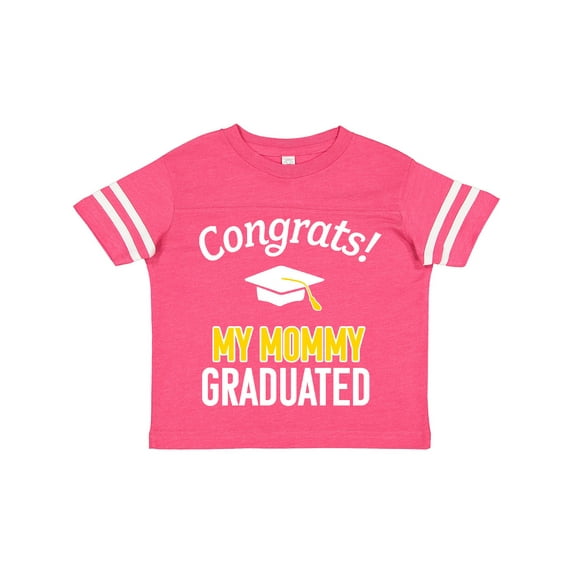 Inktastic Congrats My Mommy Graduated with Cap Boys or Girls Toddler T-Shirt