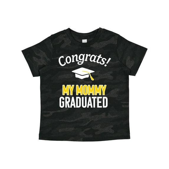 Inktastic Congrats My Mommy Graduated with Cap Boys or Girls Toddler T-Shirt