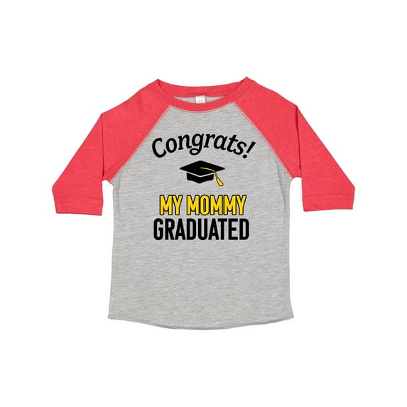 Inktastic Congrats My Mommy Graduated with Cap Boys or Girls Toddler T-Shirt