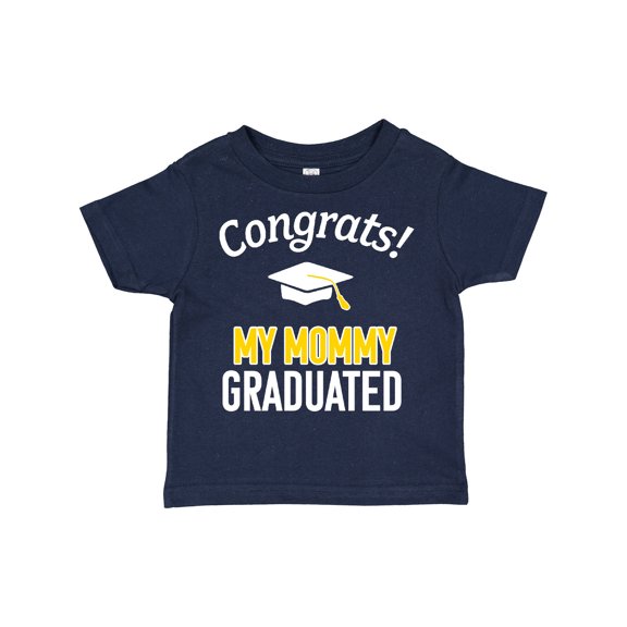 Inktastic Congrats My Mommy Graduated with Cap Boys or Girls Toddler T-Shirt