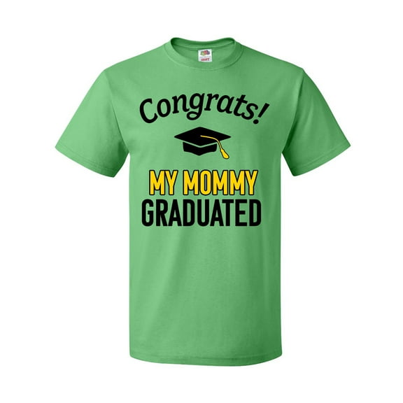 Inktastic Congrats My Mommy Graduated with cap T-Shirt