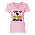 thumbnail image 1 of Inktastic Congrats My Mommy Graduated with cap Women's V-Neck T-Shirt, 1 of 5