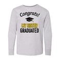 thumbnail image 1 of Inktastic Congrats My Sister Graduated with cap Long Sleeve Youth T-Shirt, 1 of 5