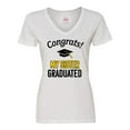 thumbnail image 1 of Inktastic Congrats My Sister Graduated with cap Women's V-Neck T-Shirt, 1 of 5
