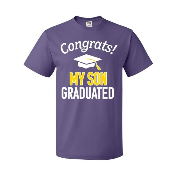 Inktastic Congrats My Son Graduated with Cap T-Shirt