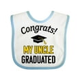 thumbnail image 1 of Inktastic Congrats My Uncle Graduated with Cap Boys or Girls Baby Bib, 1 of 4