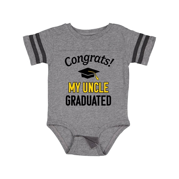 Inktastic Congrats! My Uncle Graduated with Cap Boys or Girls Baby Bodysuit