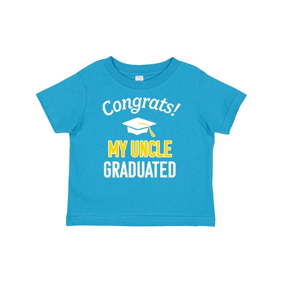 Inktastic Congrats My Uncle Graduated with Cap Boys or Girls Baby T-Shirt