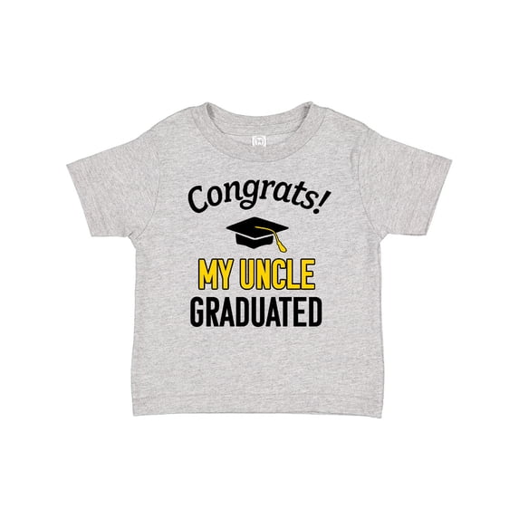 Inktastic Congrats My Uncle Graduated with Cap Boys or Girls Baby T-Shirt