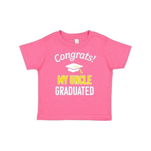 Inktastic Congrats My Uncle Graduated with Cap Boys or Girls Baby T-Shirt