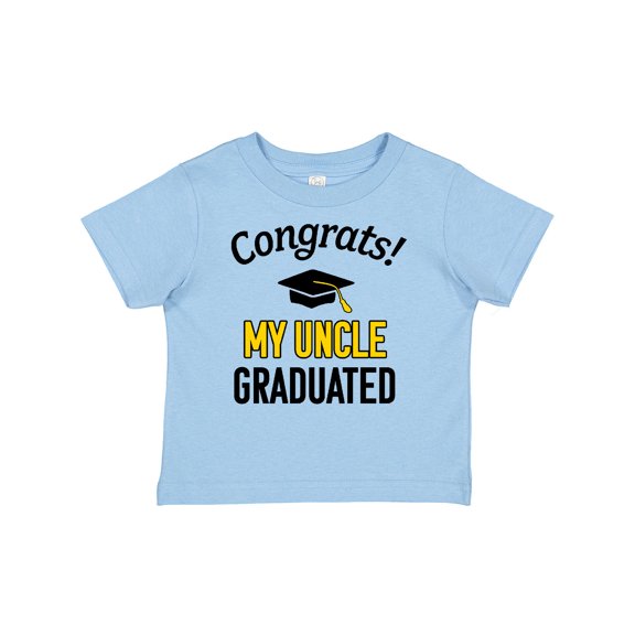 Inktastic Congrats My Uncle Graduated with Cap Boys or Girls Baby T-Shirt
