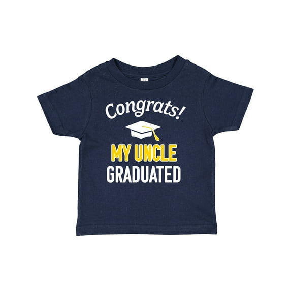 Inktastic Congrats My Uncle Graduated with Cap Boys or Girls Baby T-Shirt