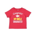 thumbnail image 1 of Inktastic Congrats My Uncle Graduated with Cap Boys or Girls Baby T-Shirt, 1 of 5