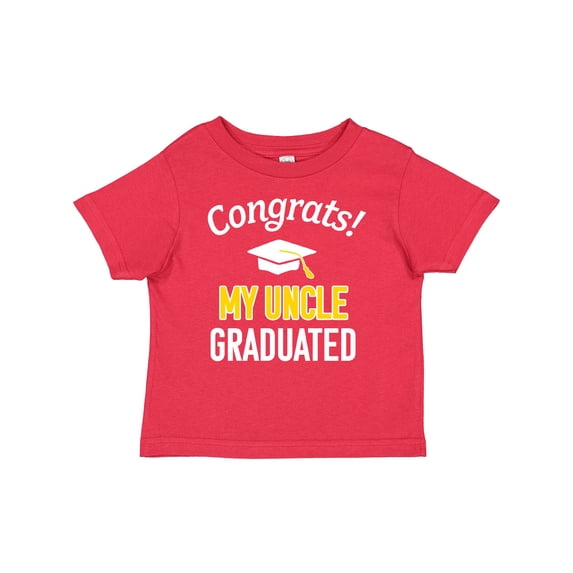 Inktastic Congrats My Uncle Graduated with Cap Boys or Girls Baby T-Shirt