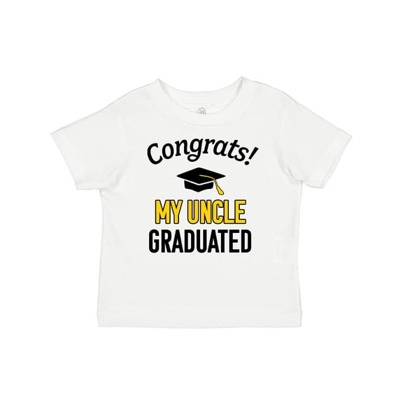 Inktastic Congrats My Uncle Graduated with Cap Boys or Girls Baby T-Shirt