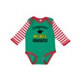 thumbnail image 1 of Inktastic Congrats My Uncle Graduated with Cap Boys or Girls Long Sleeve Baby Bodysuit, 1 of 5