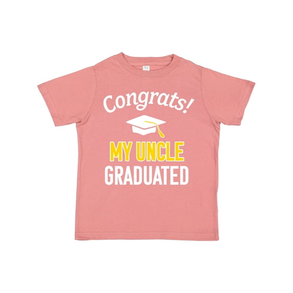 Inktastic Congrats My Uncle Graduated with Cap Boys or Girls Toddler T-Shirt