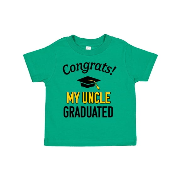 Inktastic Congrats My Uncle Graduated with Cap Boys or Girls Toddler T-Shirt
