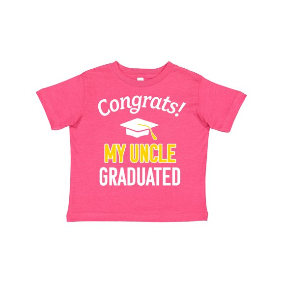 Inktastic Congrats My Uncle Graduated with Cap Boys or Girls Toddler T-Shirt