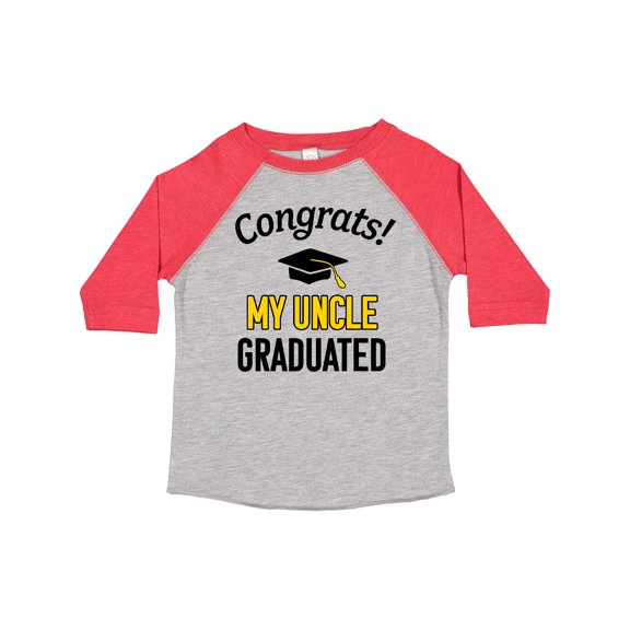 Inktastic Congrats My Uncle Graduated with Cap Boys or Girls Toddler T-Shirt