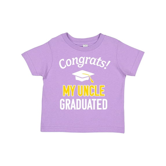 Inktastic Congrats My Uncle Graduated with Cap Boys or Girls Toddler T-Shirt