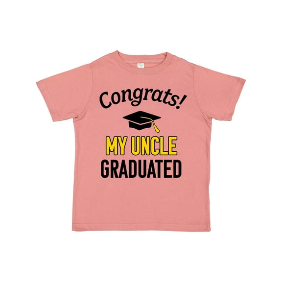 Inktastic Congrats My Uncle Graduated with Cap Boys or Girls Toddler T-Shirt