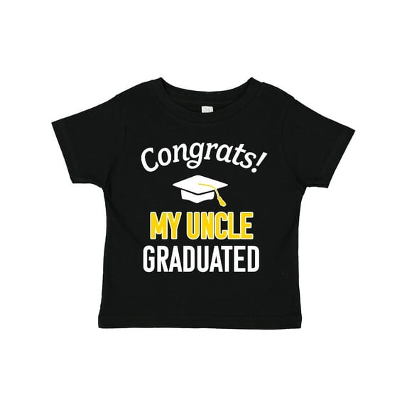 Inktastic Congrats My Uncle Graduated with Cap Boys or Girls Toddler T-Shirt
