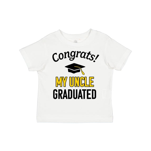 Inktastic Congrats My Uncle Graduated with Cap Boys or Girls Toddler T-Shirt