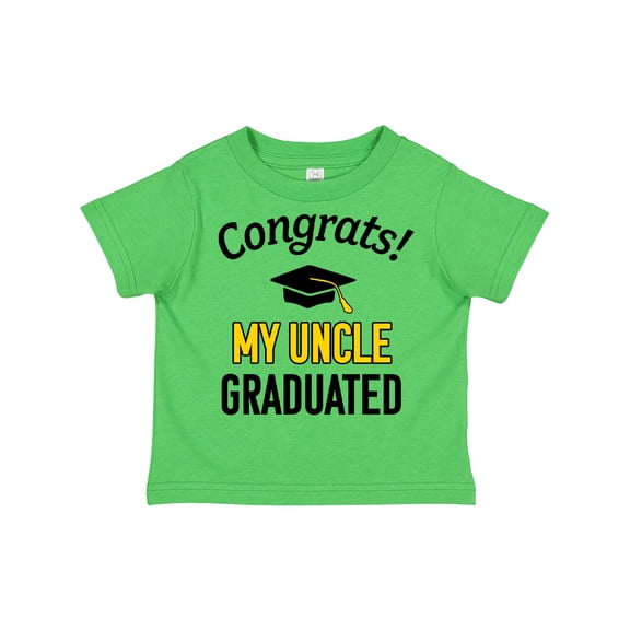 Inktastic Congrats My Uncle Graduated with Cap Boys or Girls Toddler T-Shirt