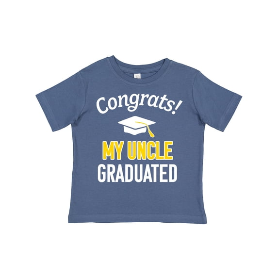 Inktastic Congrats My Uncle Graduated with Cap Boys or Girls Toddler T-Shirt