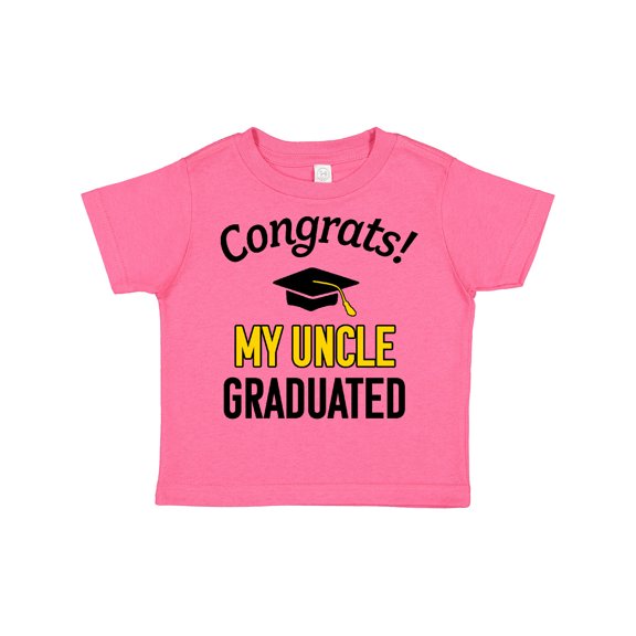 Inktastic Congrats My Uncle Graduated with Cap Boys or Girls Toddler T-Shirt
