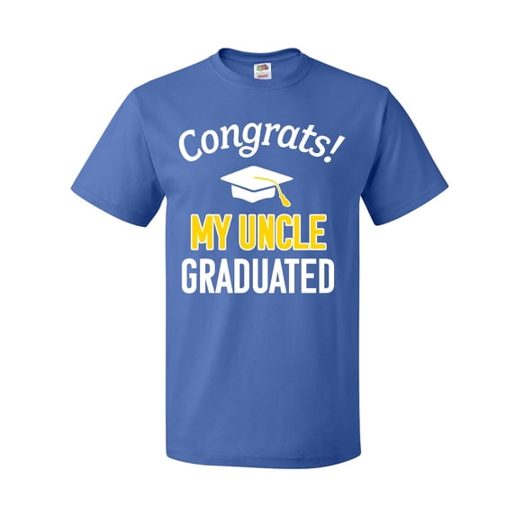 Inktastic Congrats My Uncle Graduated with cap T-Shirt