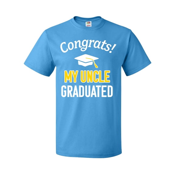 Inktastic Congrats My Uncle Graduated with cap T-Shirt