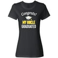 thumbnail image 1 of Inktastic Congrats My Uncle Graduated with cap Women's T-Shirt, 1 of 5