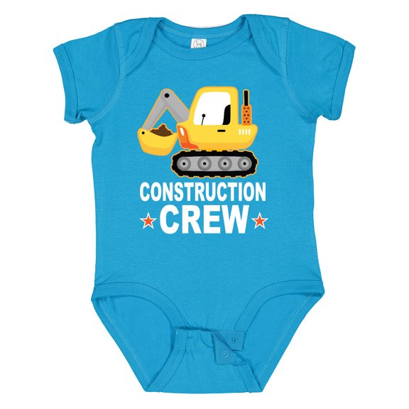 Inktastic Construction Crew Boys Shovel Truck Boys Baby Bodysuit