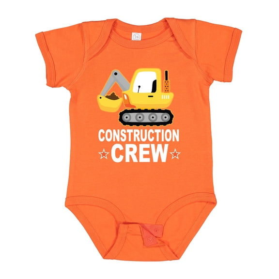 Inktastic Construction Crew Boys Shovel Truck Boys Baby Bodysuit