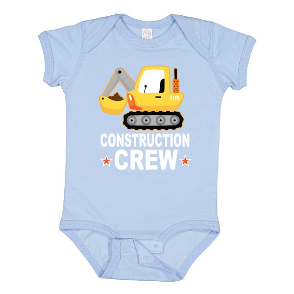 Inktastic Construction Crew Boys Shovel Truck Boys Baby Bodysuit
