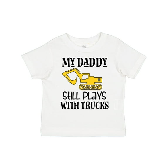 Inktastic Construction Daddy Still Plays With Trucks Boys or Girls Toddler T-Shirt